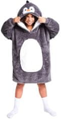 Cozy Noxxiez mikinová deka pre deti 7-12 rokov - Tučniak