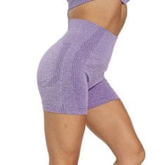 FIXED Yoga krátke legíny fialová veľkosť oblečenia L