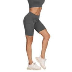 Yoga Športy krátke športové legíny šedá veľkosť oblečenia S