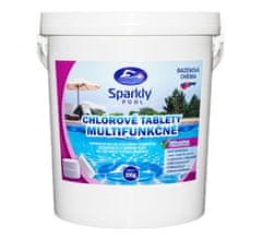 Sparkly POOL Chlórové tablety do bazéna 5v1 multifunkčné 200g 15 kg
