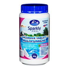 Sparkly POOL Chlórové tablety do bazéna 6v1 multifunkčné 200g 1 kg
