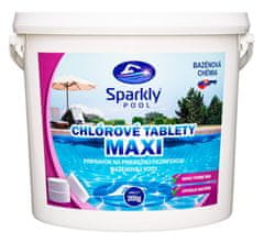 Sparkly POOL Chlórové tablety do bazéna MAXI 5 kg