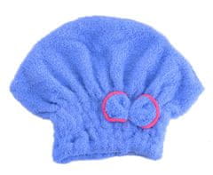 Verk Rýchloschnúci uterák - čiapka na vlasy modrá