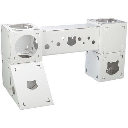 Trixie FINCA FELICE kartonový nábytek pro kočky, 125 x 62 x 62 cm, nosnost 8 kg, bílá