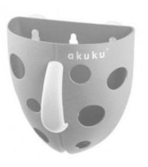 AKUKU Akuku Box, nádobka na hračky do vody, na vanu, šedý