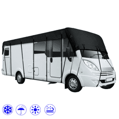 SONNENH 210D Strešný kryt pre karavany a prívesy – Kryt karavanu – čierna 650 * 300 cm