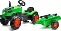Falk FALK Šlapací traktor 2048AB X-Tractor s vlečkou a otevírací kapotou - zelený