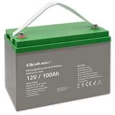 Qoltec Batéria AGM | 12V | 100Ah | max. 1200A | 28,1kg