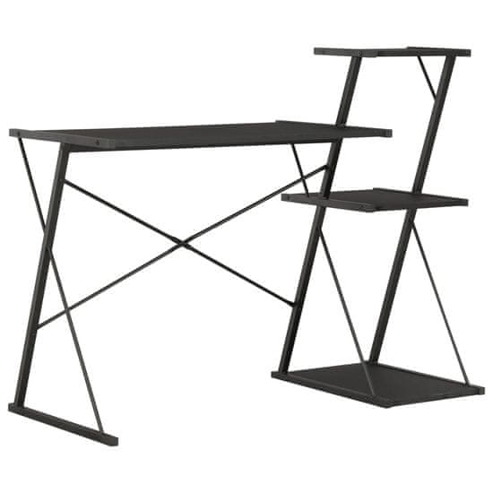 Vidaxl Stôl s poličkami, 116x50x93 cm