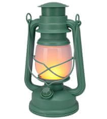 ProGarden Lampáš s LED plameňom 24 cm zelená