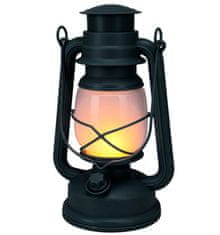 Lampáš s LED plameňom 24 cm čierna