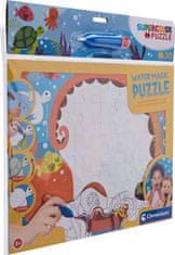 Clementoni Puzzle s maľovaním vodou Water Magic: Hlbiny mora 30 dielikov