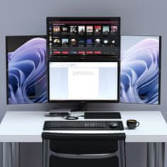 Satechi Thunderbolt 4 Multimedia Pro Dock - Hub pre 4 monitory pre Mac M1 a M2, tmavosivý