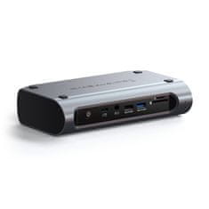 Satechi Thunderbolt 4 Multimedia Pro Dock - Hub pre 4 monitory pre Mac M1 a M2, tmavosivý