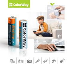 ColorWay Batérie ColorWay Alkaline Power AA, 8ks, blister, (CW-BALR06-8BL)