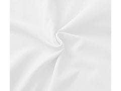 sarcia.eu Biela posteľná súprava s volánom, posteľná bielizeň z bavlneného saténu 200x220cm