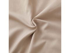 sarcia.eu Béžová posteľná súprava s volánom, posteľná bielizeň z bavlneného saténu 200x220cm