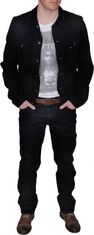 Lee  Pánska Bunda Jeans -CLEAN BLACK Čierna XL