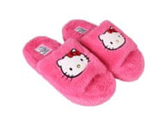Hello Kitty Ružové dámske papuče s hrubou podrážkou, chlpaté 36-37 EU / 3-4 UK