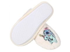 Disney Stitch DISNEY Cream, dámske papuče, chlpaté, teplé 36-37 EU / 3-4 UK