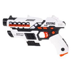 iMex Toys Sada laserovej pištole + štít s funkciou dymu