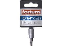 Fortum Hlavice zástrčná (4701723) hlavice zástrčná TORX, 1/4&quot;, TX 25, L 37mm, CrV/S2
