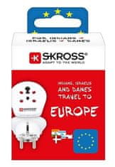 Skross Cestovný adaptér pro cizince v ČR (India-Israel-Denmark to Europe)