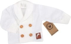 Z&Z Z&Z Pletený elegantní svetřík s knoflíčky Boy, bílý