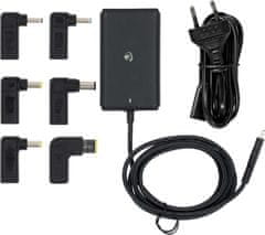 Nedis univerzální adaptér k notebooku/ 65 W/ 5 / 9 / 12 / 15 / 20 V DC/ 2.4 / 3.0 / 3.25 A/ USB-C