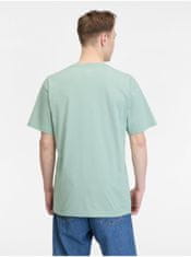 Vans Zelené pánske melírované tričko VANS Lower Corecase L