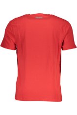  Perfektné Pánske Tričko Krátky Rukáv Červená Farba: červená, Veľkosť: S