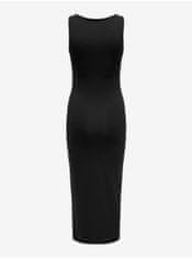 ONLY Čierne dámske puzdrové midi šaty ONLY Lea XL