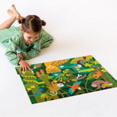 Petit collage Podlahové puzzle dažďový prales