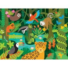 Petit collage Podlahové puzzle dažďový prales