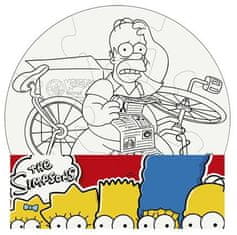 EFKO Vymaľuj si puzzle The Simpsons - kruh 9 dielikov