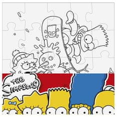 EFKO Vymaľuj si puzzle The Simpsons - štvorec 20 dielikov