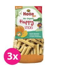 Holle 3x Detské Bio Happy tyčinky tekvica-rozmarín, 100 g (3+)