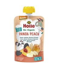 Holle Panda Peach Bio pyré broskyňa marhuľa banán špalda 100 g (8+)
