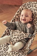 Babybjörn Lehátko Bliss Beige Leopard print cotton, tmavo šedá konštrukcia