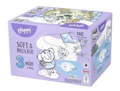 Bella Happy 2x Baby Plienky jednorazové Midi Box 5-9 kg 70 ks