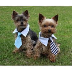 Gentledog kravata pre psov čierna-biela veľkosť oblečenia S