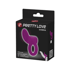 PRETTY LOVE Vibračný krúžok fialový - COBRA