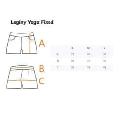 FIXED Yoga krátke legíny aqua veľkosť oblečenia S