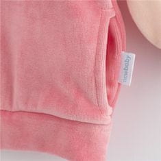 NEW BABY Dojčenská semišková mikina Suede clothes ružová - 62 (3-6m)