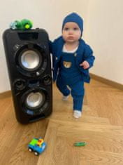 NEW BABY Dojčenský kabátik na gombíky Luxury clothing Oliver modrý - 68 (4-6m)