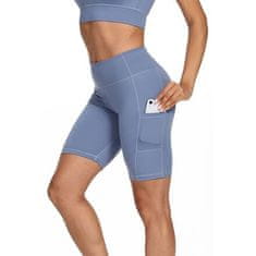 Yoga Športy krátke športové legíny modrá veľkosť oblečenia S