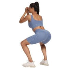 Yoga Športy krátke športové legíny modrá veľkosť oblečenia S