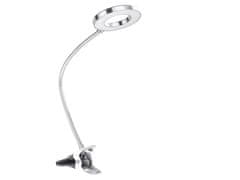Verk Flexibilná LED lampa s klipom - strieborná