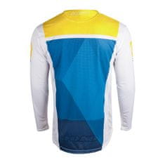 YOKO Motokrosový dres KISA modro / žltý L