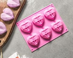 Popron.cz Forma na muffiny ve tvaru srdíček - 3D HEARTS